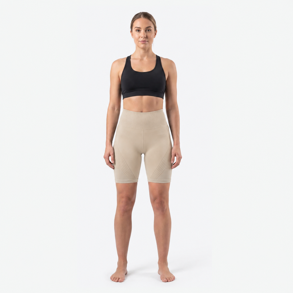Short Sculptant 3D BELLFIT – Beige (vue 1)