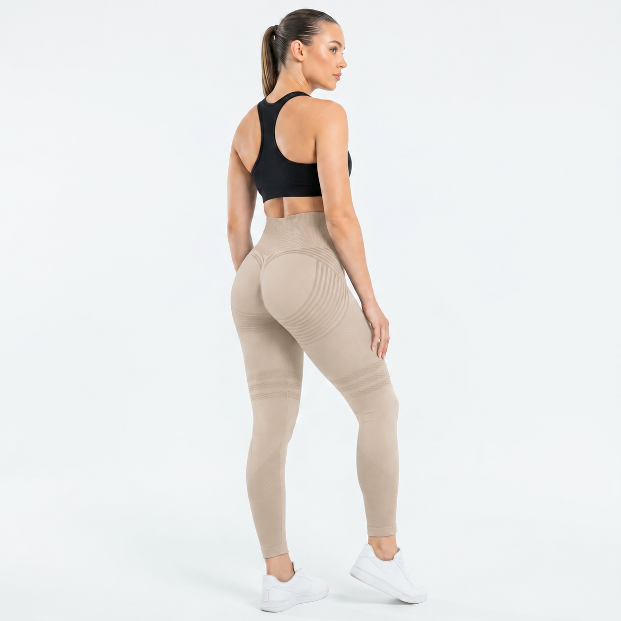 Legging Sculptant 3D BELLFIT – Beige (vue 2)