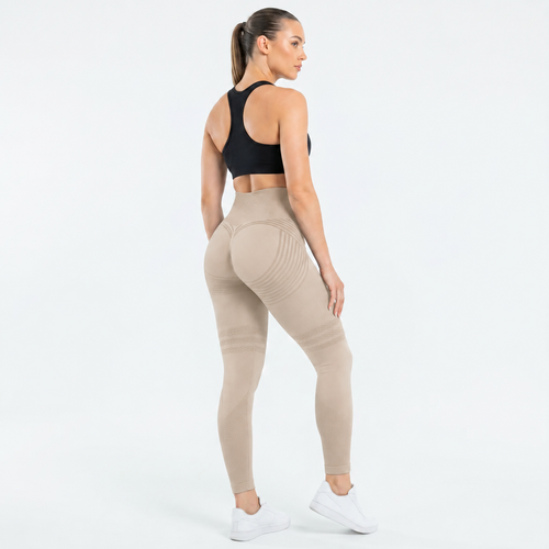 Legging Sculptant 3D BELLFIT – Beige (vue 2)